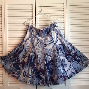 Tahari, multi-colored, abstract print skirt
